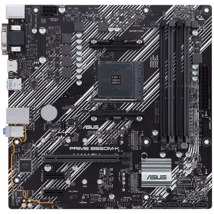 ASUS Prime B550M-K, AMD B550 Mainboard - Sockel AM4 image number 2