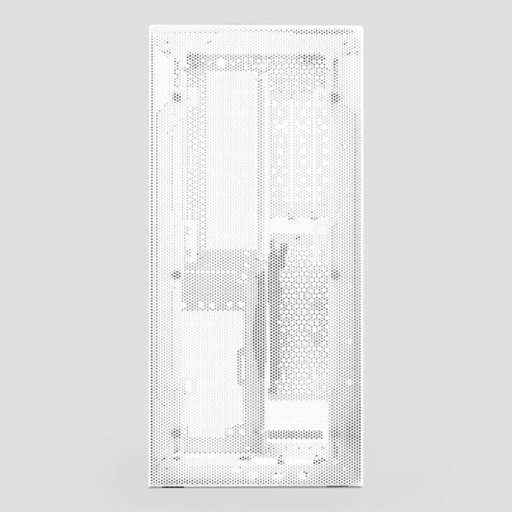 Ssupd Meshrom S V2 PCIe 5.0 PC Gehäuse, Mini-Tower, Mini-ITX Gehäuse - weiß image number 2