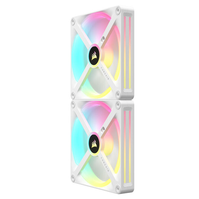 Corsair iCUE LINK QX140 RGB Series, PWM fan, 2-pack including RGB controller - 140mm, white, starter image number 6