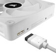 Corsair iCUE LINK QX140 RGB Series, PWM fan, 2-pack including RGB controller - 140mm, white, starter image number null
