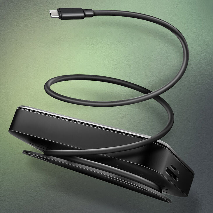 AXAGON HMC-UFO USB-C Hub, M.2 SATA/NVMe, 1 Gbit/s Ethernet, 384 kHz Audio - schwarz/silber image number 4