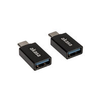 Akasa Typ A auf Typ C USB-Adapter - 2 St&uuml;ck
