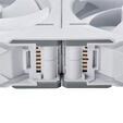 PHANTEKS D30 PWM Reverse Airflow D-RGB L&uuml;fter, 3er Pack - 120mm, wei&szlig; image number null