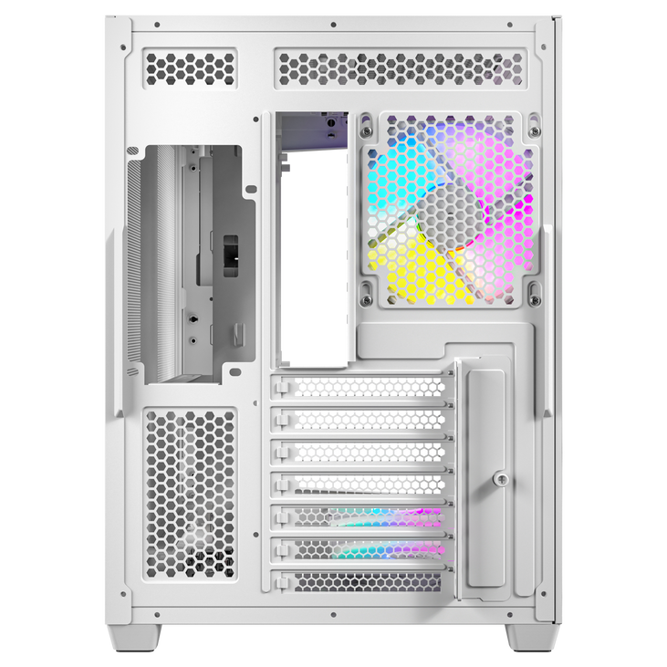 Antec C5 PC-Gehäuse, Midi-Tower, ATX, RGB, Tempered Glass  - weiß image number 2