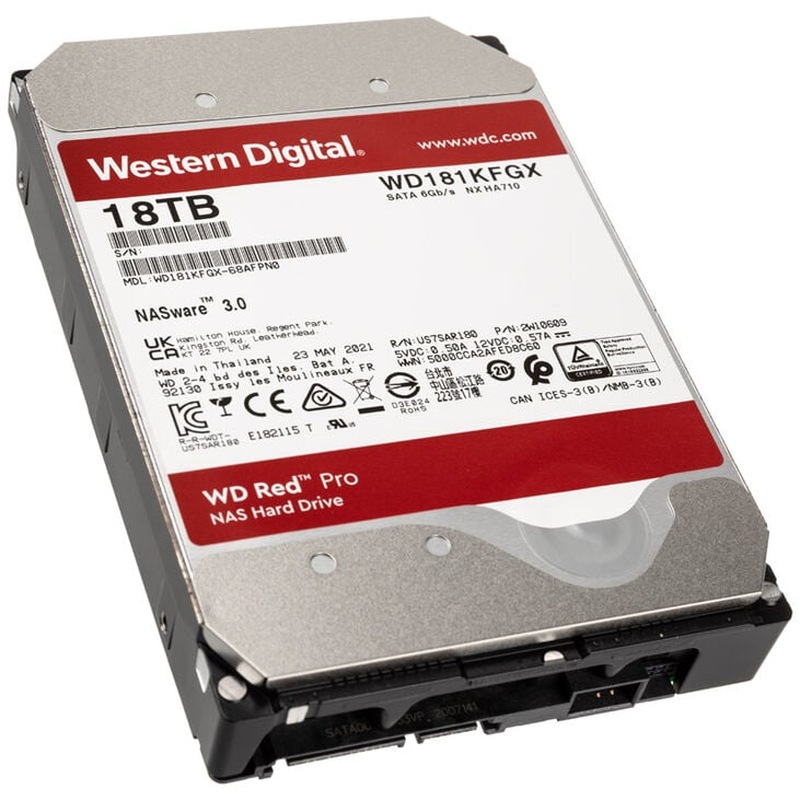 Western Digital Red Pro, SATA 6G, 7.200 U/min, 3,5 Zoll - 18 TB image number 0