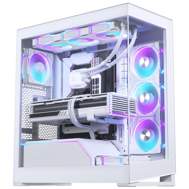 PHANTEKS NV5 MK2 Midi-Tower, E-ATX-Gehäuse, Tempered Glass, DRGB - weiß image number 7