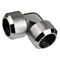 Alphacool Eiszapfen Adapter 90 Degree 16mm OD to 16mm OD Hardtube - shiny silver