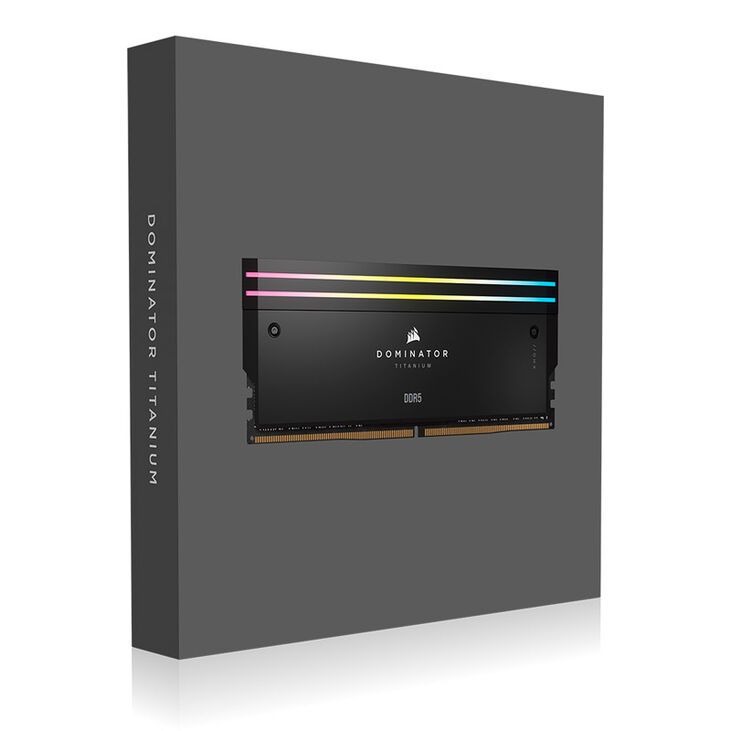 Corsair Dominator Titanium DDR5-6400 RAM, CL32, XMP - 32 GB Dual-Kit, schwarz image number 9