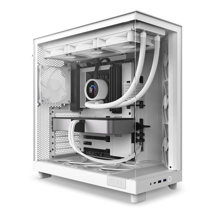 NZXT H6 Flow Midi-Tower - Weiß image number 1