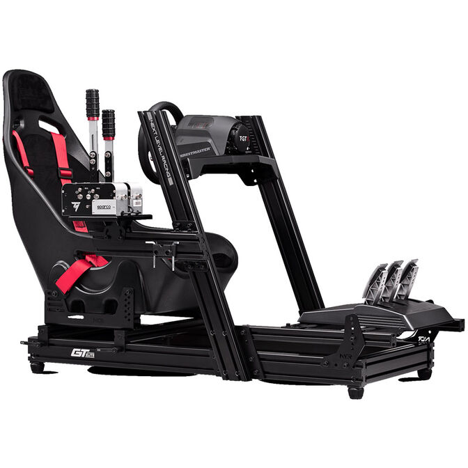 Next Level Racing GTElite Aluminium Simulator Cockpit - Wheel Plate Edition + O-Rouge C1-XL Cold Fusion Simracing Seat image number 7