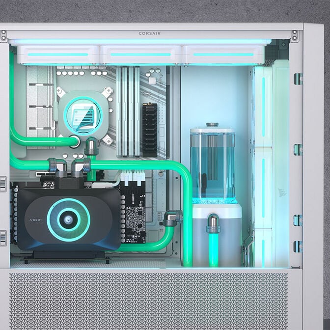 Corsair iCUE Link XD6 RGB Elite Pump Reservoir Combo - white image number 9