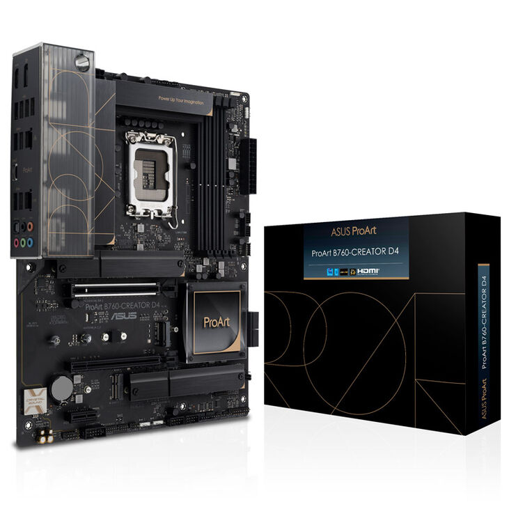 ASUS ProArt B760-Creator D4, Intel B760 Mainboard - Sockel 1700, DDR4 image number 0