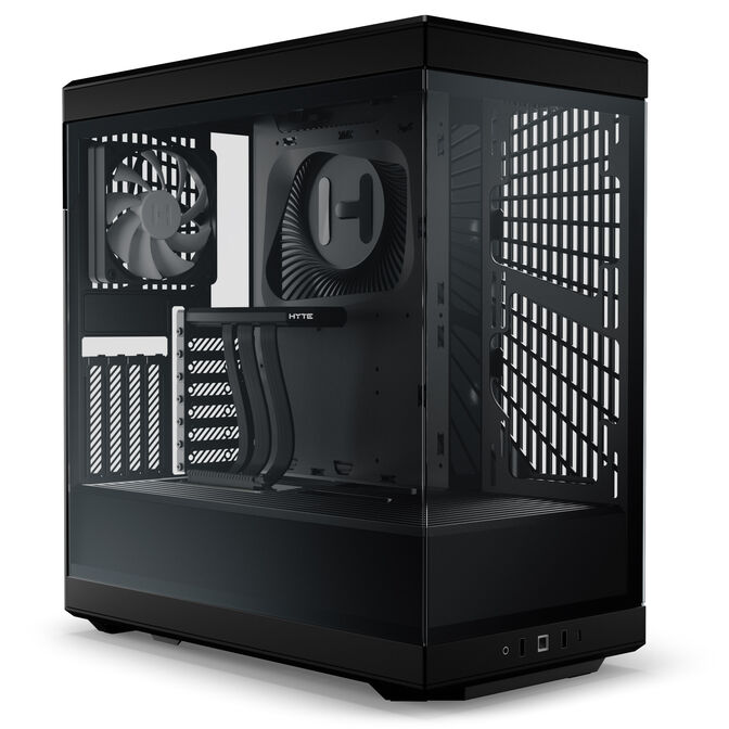 Hyte Y40 PC Case, Mid Tower, Tempered Glass - Black image number 0