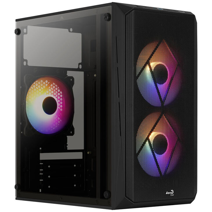 Aerocool CS-107 v2 Micro-ATX case - black image number 1