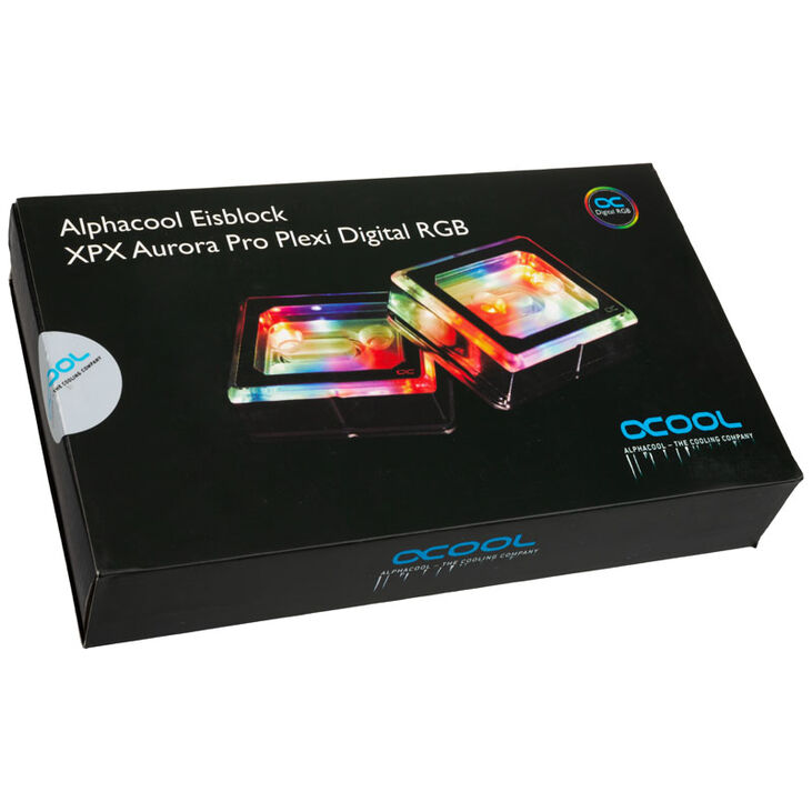 Alphacool Eisblock XPX Aurora Pro CPU, Digital RGB - Acryl Chrome image number 5
