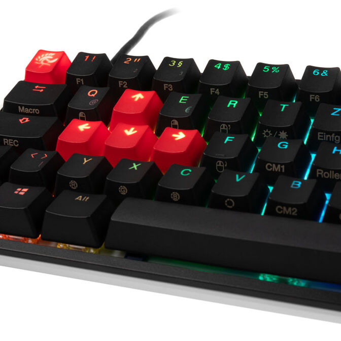 Ducky One 2 Mini Gaming, MX-Speed Silver, RGB-LED, Blanco
