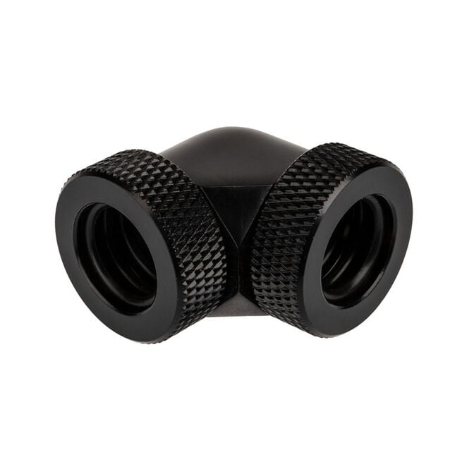 Raijintek Connector PELIAS D140906, 14mm, 90 Degree Adapter - 6-Pack, black image number 1