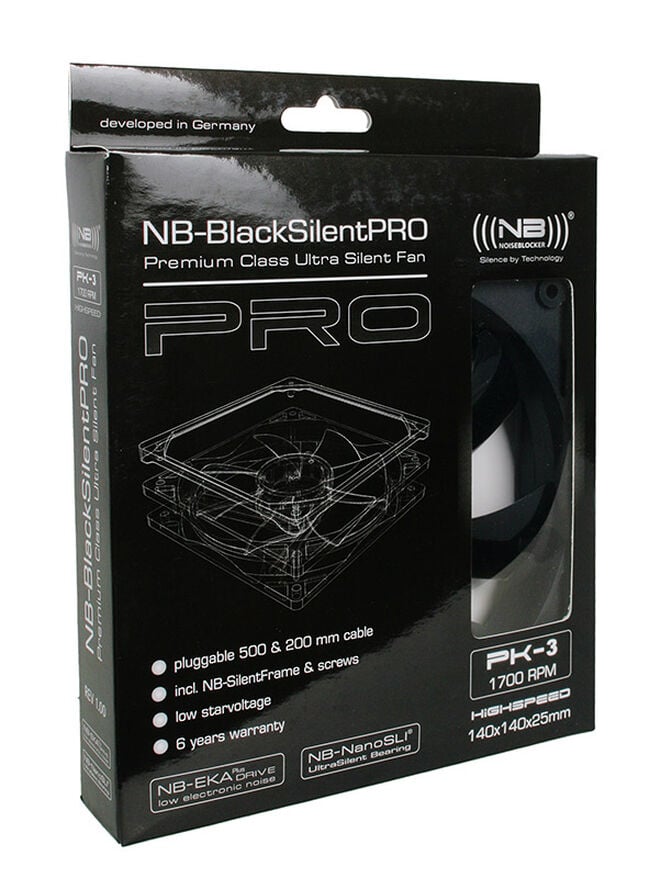 Noiseblocker BlackSilent Pro Fan PK3 - 140mm image number 3