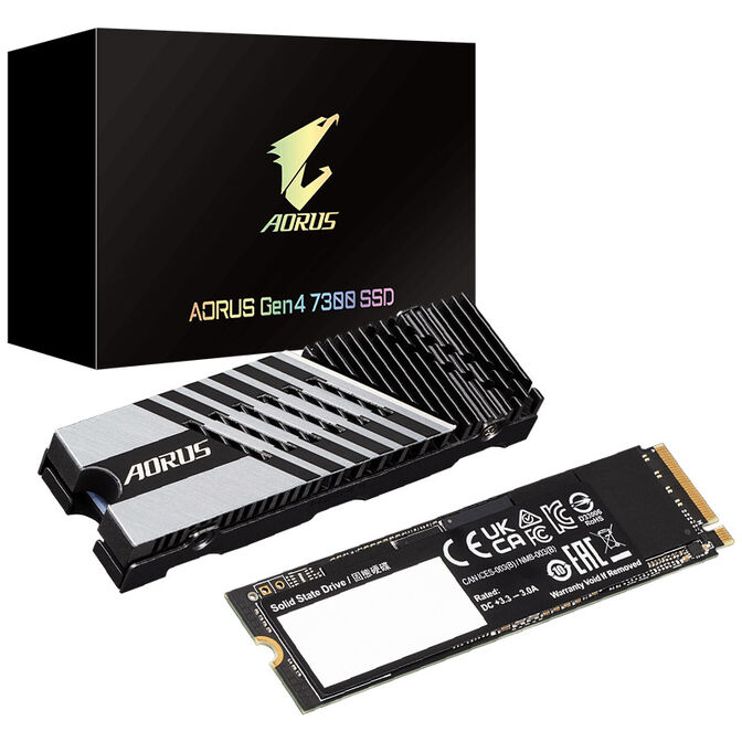GIGABYTE AORUS Gen4 7300 NVMe SSD, PCIe 4.0 M.2 Typ 2280 - 2 TB image number 0