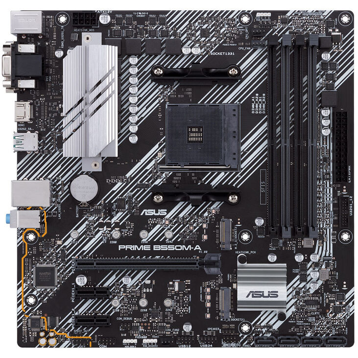 ASUS PRO B550M-C/CSM, AMD B550 motherboard, Socket AM4, DDR4 image number 2