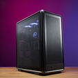 Cooler Master MasterFrame 500 Mesh ARGB PC Case, Mid-Tower, E-ATX, Tempered Glass - Black image number null