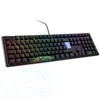Ducky One 3 Classic Black/White Gaming Keyboard, RGB LED - MX-Speed-Silver