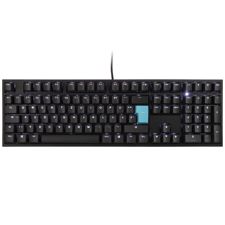 Ducky One 2 Backlit PBT Gaming Tastatur, MX-Blue, weiße LED - schwarz image number 1