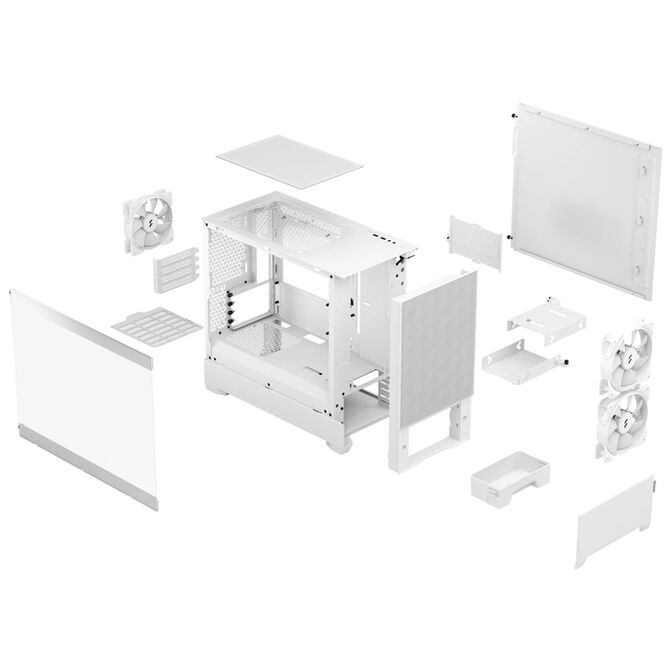 Fractal Design Pop Mini Air RGB Clear Tint Micro-ATX-Geh&auml;use, Tempered Glass - wei&szlig; image number 9