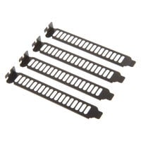 SilverStone SST-Aeroslots-BP PCI Slotblenden, 4 St&uuml;ck - schwarz