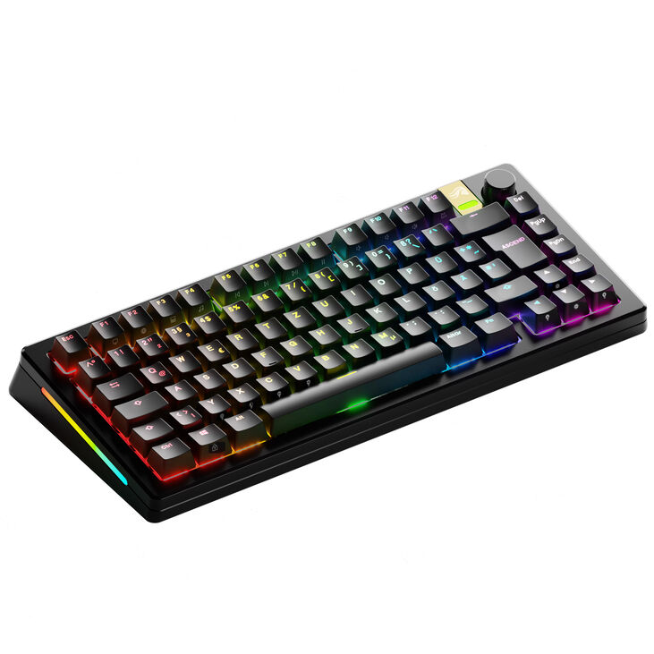 Glorious GMMK 3 Pro HE Wireless 75 % Custom Gaming-Tastatur - Pre-Built, ISO (DE), Fox HE Switches, schwarz image number 0