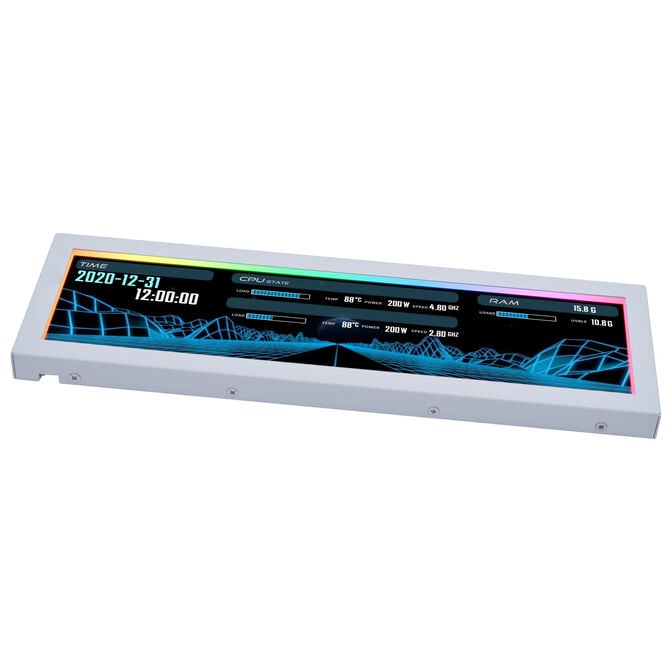 Lian Li "Visual Upgrade Kit" Strimer Wireless 24-Pin RGB Mainboardkabel, Controller + 12V-2x6 GPU-Kabel Wide & 8.8 Universal Screen - wei&szlig; image number 20