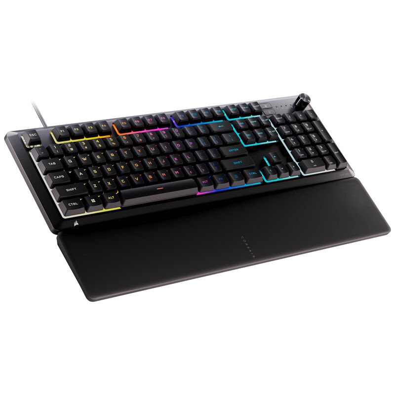 CORSAIR SKIFF 100 Gaming-Tastatur, 10-Zonen-RGB, IP53-Spritschutz - schwarz