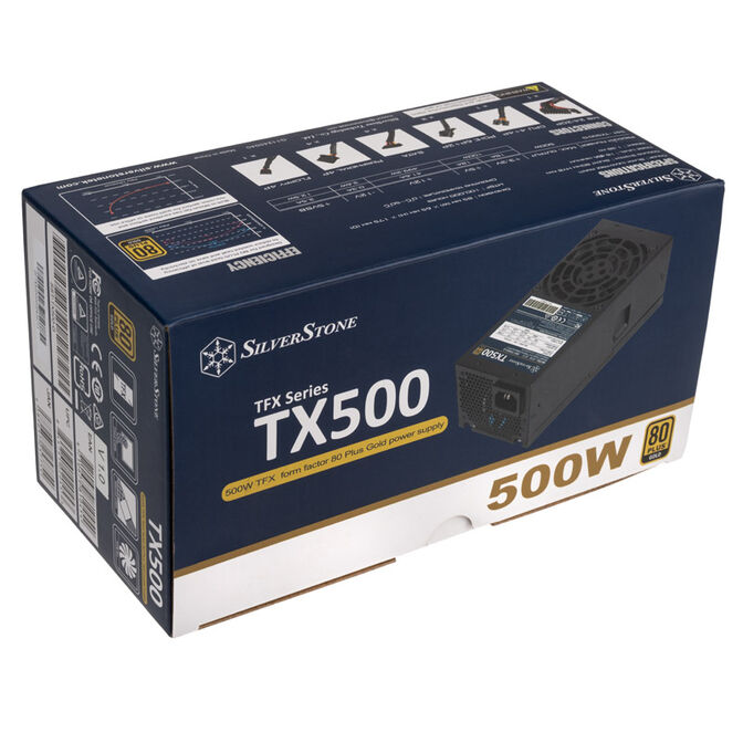 SilverStone SST-TX500-G TFX power supply, 80 PLUS Gold - 500 Watt image number 4
