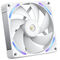 NZXT F140X RGB Case Fan, LCP Rotor, Hybrid Bearing, aRGB - White, 140mm