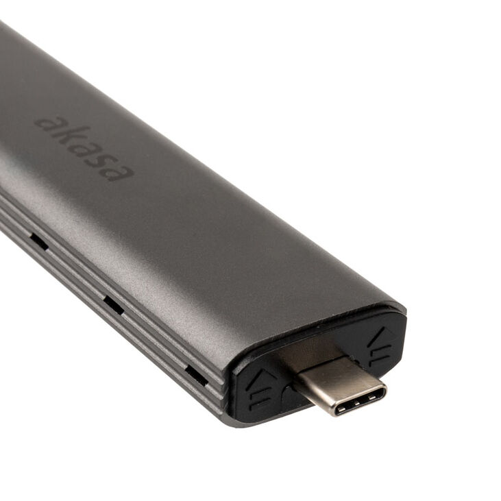 Akasa externes M.2 NVMe Gehäuse, USB 3.1, Aluminium - schwarz image number 2