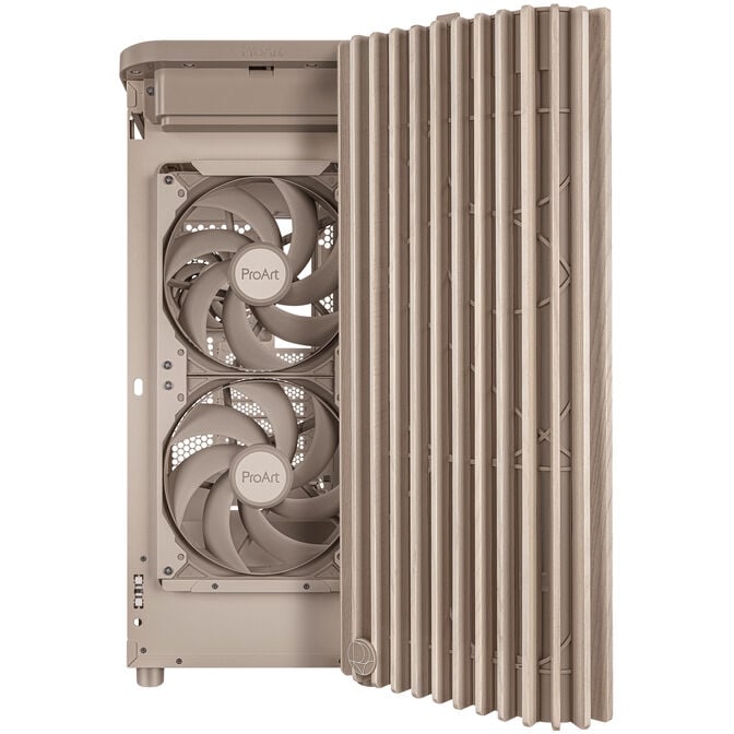 ASUS ProArt PA401 Wood Edition PC-Geh&auml;use, Midi-Tower, ATX, Mesh-Panel - beige image number 5