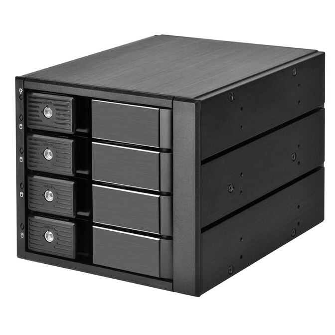 SilverStone SST-FS304-12G External 3.5-Inch Enclosure, 4-Bay - Black image number 0