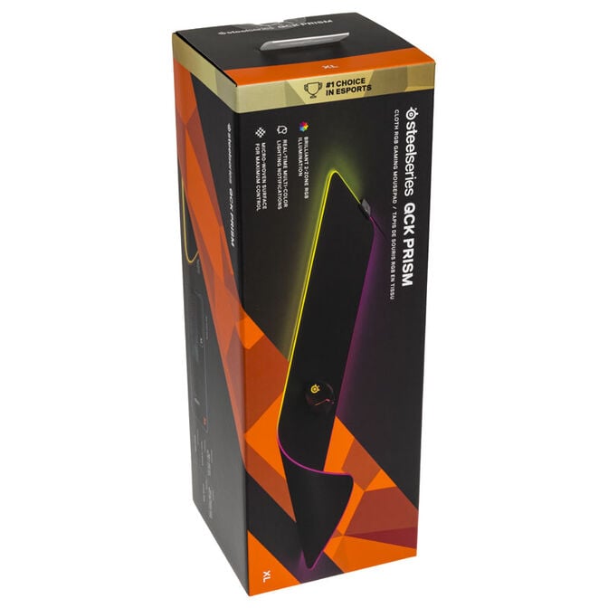 SteelSeries QcK Prism Cloth RGB Gaming Mousepad - XL image number 7