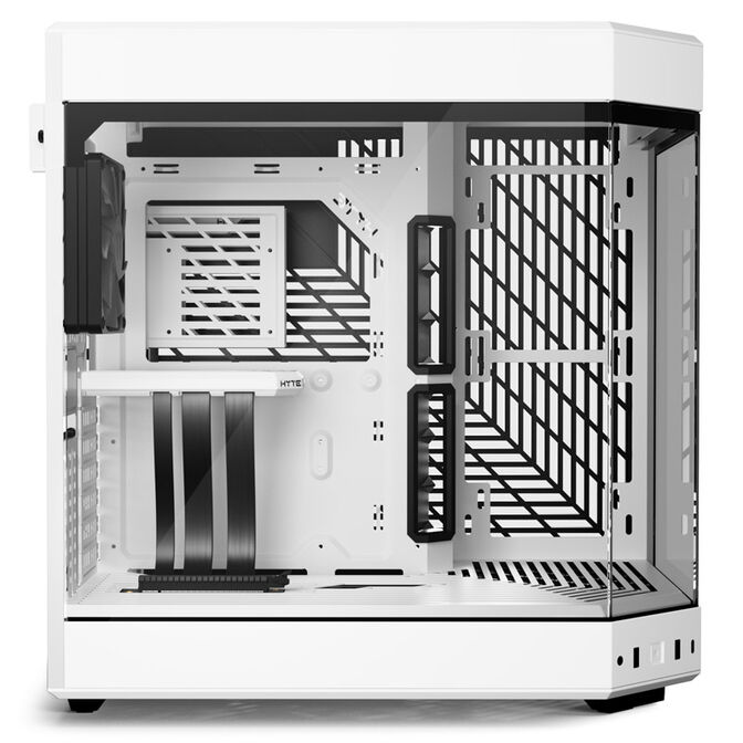Hyte Y60 PC Case, Mid Tower, Tempered Glass - White image number 4