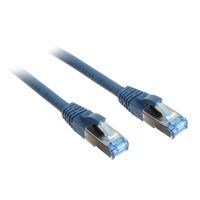 InLine Patchkabel Cat.6A, S/FTP (PiMf), 500MHz, blau - 10m