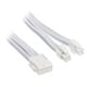 SilverStone EPS 8-pin to EPS/ATX 4+4-pin cable, 300mm - white