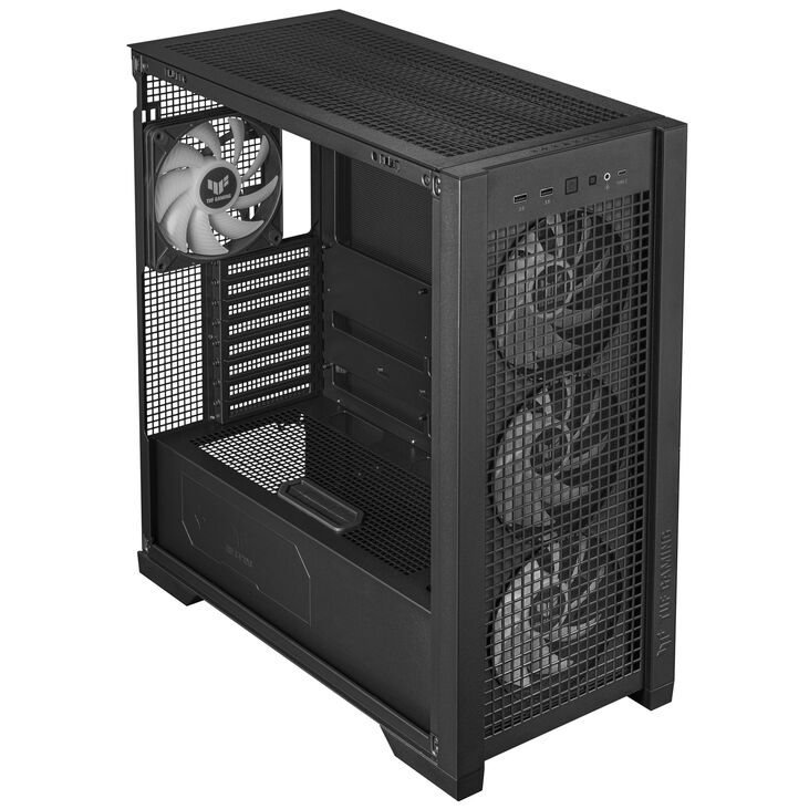 ASUS TUF Gaming GT302 TG ARGB Gehäuse - schwarz image number 7