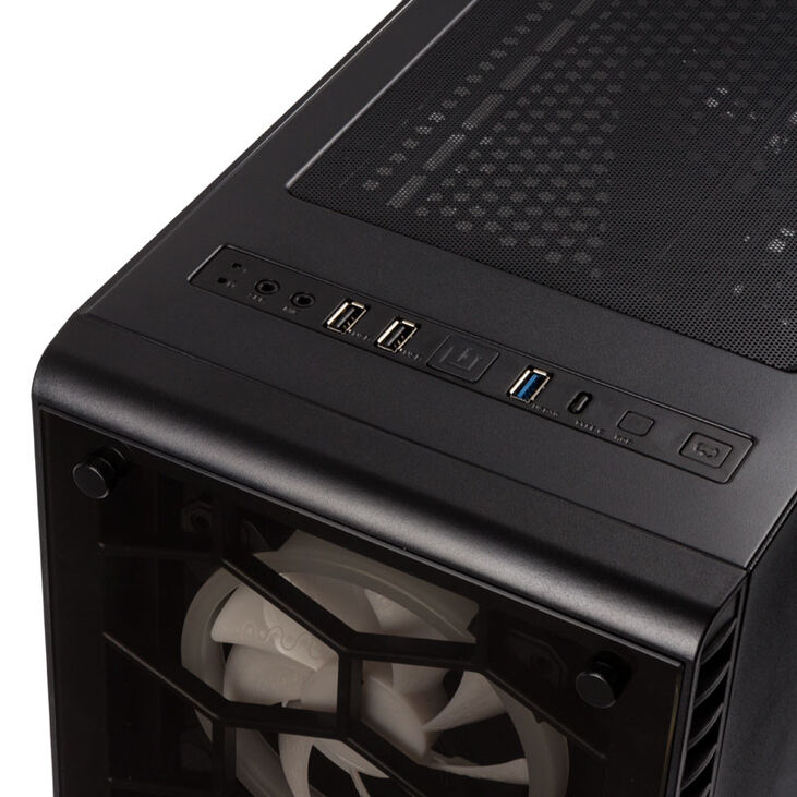 Kolink Observatory RGB Midi-Tower, Tempered Glass - schwarz Window image number 4