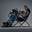 Next Level Racing GTLite Air faltbares Cockpit, SIMAERO-Mesh - schwarz image number null