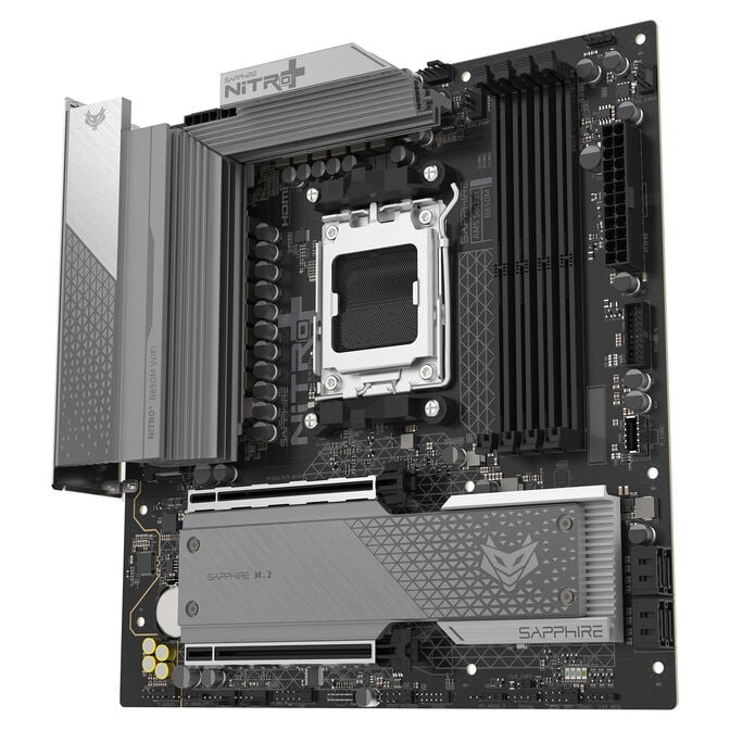 Sapphire Nitro+ B850M WiFi Mainboard, Sockel AM5, AMD B850, mATX, DDR5 image number 1