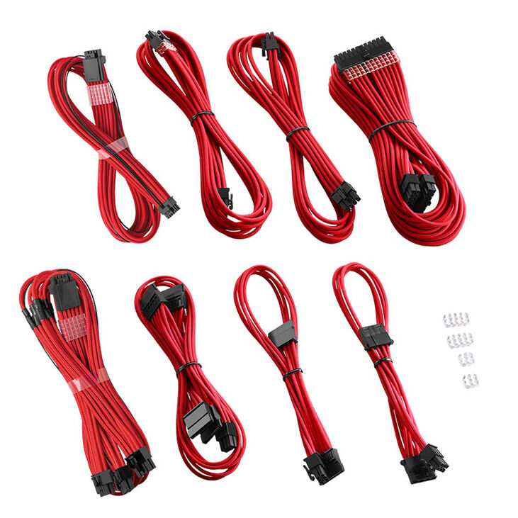 Cablemod PRO ModMesh RT 12VHPWR Dual Cable Kit für ASUS/Seasonic/Phanteks - rot image number 0