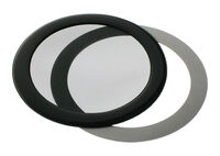DEMCiflex Staubfilter 92mm, rund - schwarz/schwarz