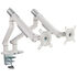 Alterzone Arm Duo USB Aluminium Monitorhalterung - weiß, 2x USB-Typ-A image number null
