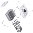 Jonsbo CR-1400 V2 ARGB CPU-K&uuml;hler, 92mm - wei&szlig; image number null
