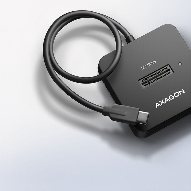 AXAGON ADSA-M2C11L M.2-NVMe-Dockingstation, USB-C 10Gbps, M.2 2230-22110 - schwarz image number 6